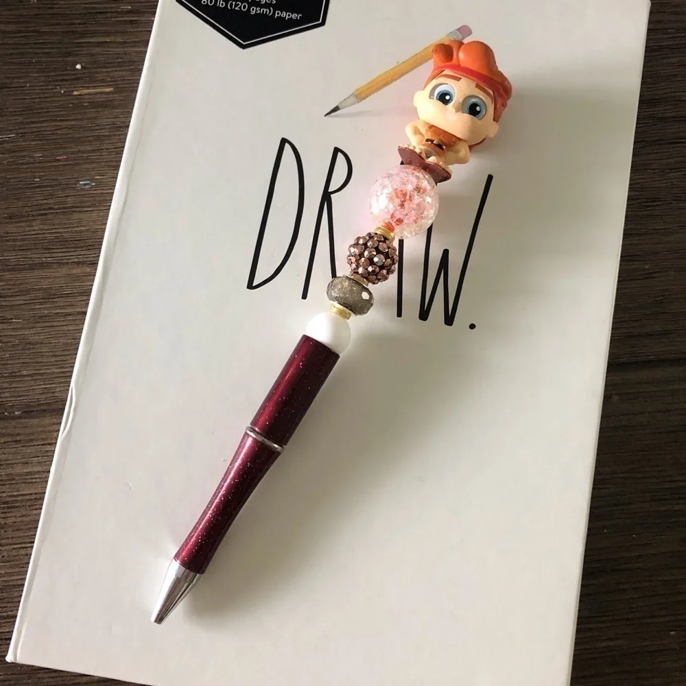 Disney Doorables: Hercules: Hercules handmade beaded pen